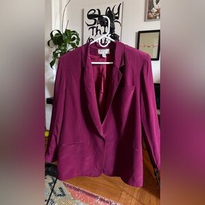 Jessica Simpson Magenta Blazer Jacket - Women's